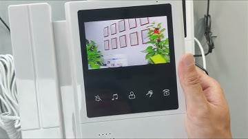 4-wire Video Intercom System for 2-12 Apartments with Tuya APP, Classic Indoor Monitor with Handset