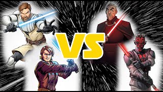 Star Wars Shatterpoint Battlereport - Anakin &amp; Obi vs Maul &amp; Dooku