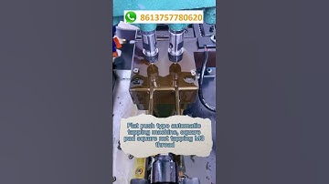 Flat push type automatic tapping machine, square pad square nut tapping M3 thread in China
