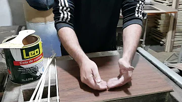 Como colar folha de laminado em MDF?