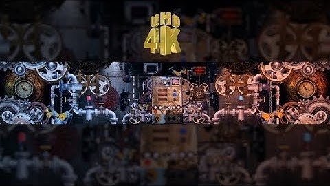 Steampunk Video Mapping Video Wall | Motion Graphics - Videohive template