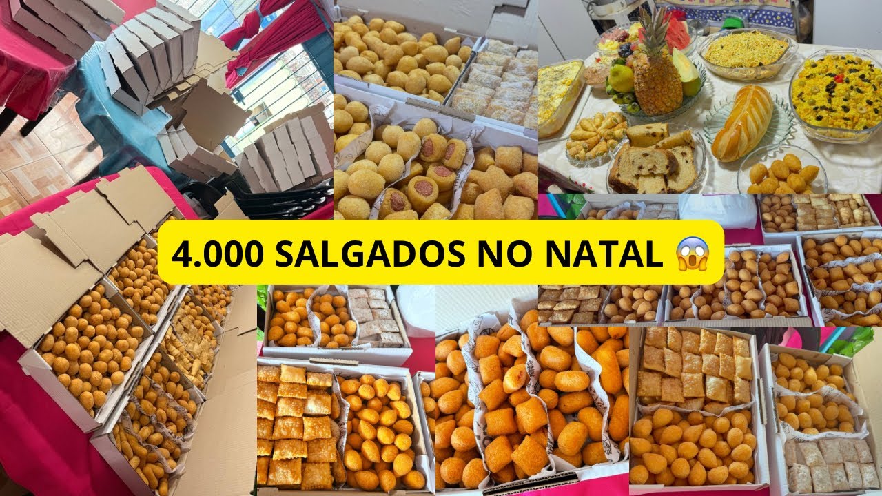Véspera de Natal INSANA 🎄 Entregamos mais de 4 MIL SALGADOS!
