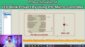 led interfacing with pic microcontroller | pic18f4550  | Proteus Simulation