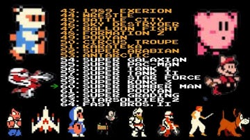 NES 64 in 1 Cartridge Gameplay Page 2 Classic Retro Games