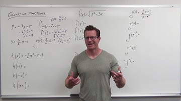 How to Evaluate Functions (Precalculus - College Algebra 3)