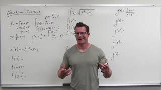 How to Evaluate Functions (Precalculus  College Algebra 3)