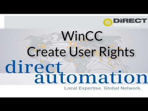 Wincc Create User Rights - Training Direct Automation