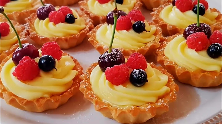 Custard cream Tartlets/ Tart recipe/ Pastry cream tarts