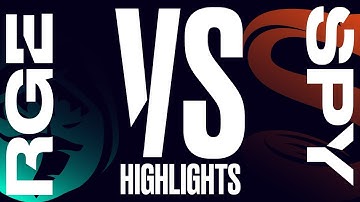 RGE vs. SPY - LEC Week 2 Day 1 Match Highlights Spring 2019