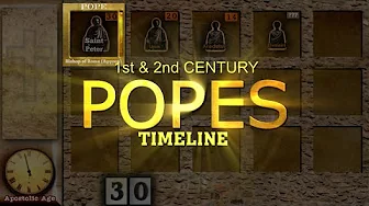 Popes Timeline (1st & 2nd Century)