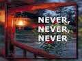 NEVER, NEVER, NEVER - (Lyrics)