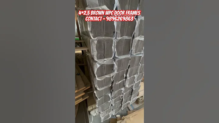 4*2.5 Brown Wpc plain door frames #wpcdoorframe #doorframes #wpc #wpcfactory #interiordesign