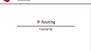 IP Routing - Tutorial 06