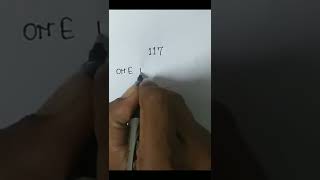 how to write number 117 (Day-117)(27-04-22) #shorts #short #shortvideo