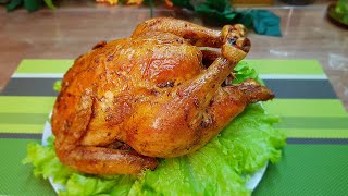 Chicken with crispy crust on salt in the oven! Simple and very tasty