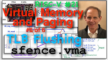RISC-V 21-Virtual Memory #6: TLB Flush, sfence.vma