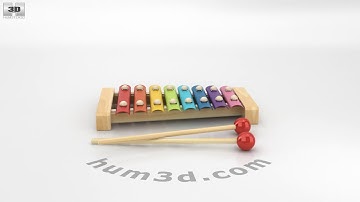 Xylophone 3D model by 3DModels.org