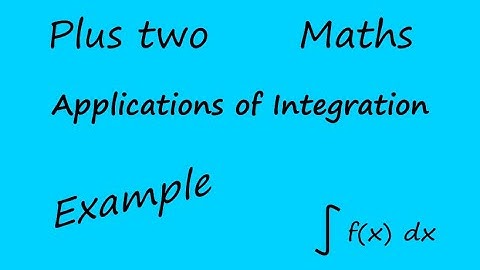 12 standard Maths, Chapter 9 Applications of Integration Example problem 9.11   Solution