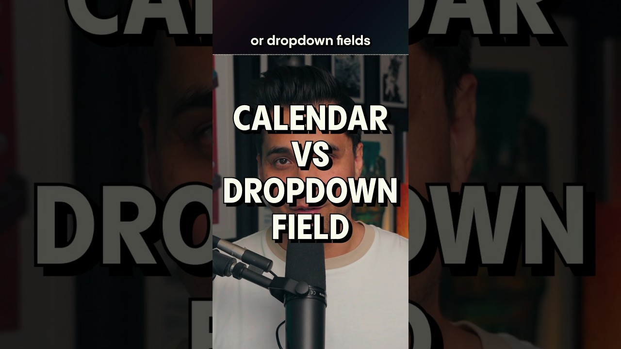 Should DATE PICKERS use a calendar view OR form drop downs?