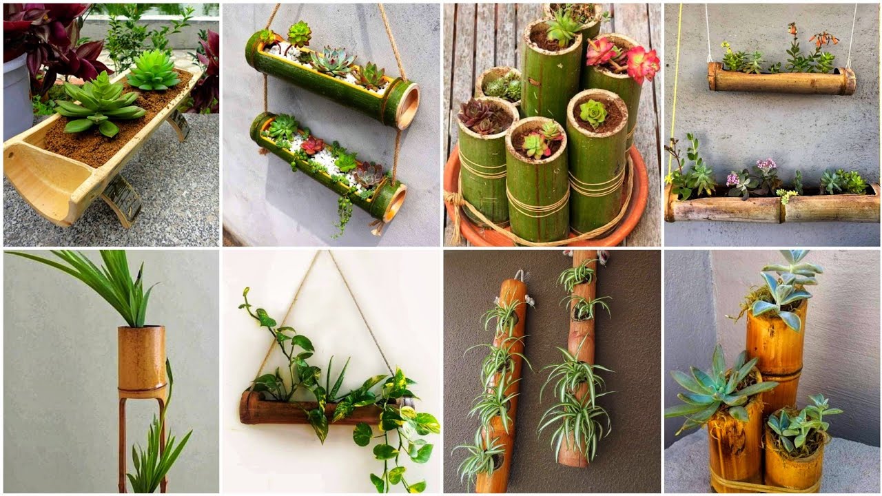 Bamboo Planter Ideas | DIY Gardening | My Little Green Space - YouTube
