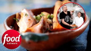 Guy Can’t Stop Picking At Food Whilst Mexican Chef Is Cooking | Diners, Drive-Ins & Dives