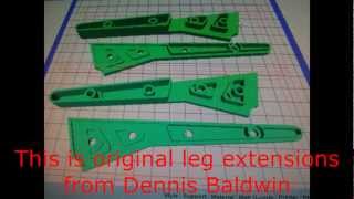 Dji naza F450 Leg Extensions and hobbyking gopro gimball