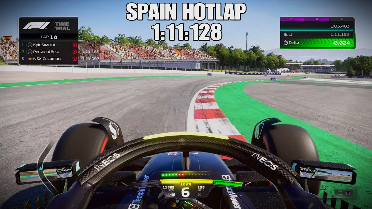 F1 23 Spain Hotlap 1:11:128
