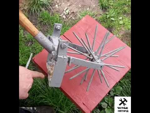 Ручной культиватор "ЕЖ" усиленный своими руками - YouTube