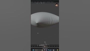 Quick Creation of a Realistic Pillow in Blender | Fast-Forward Tutorial #shorts  #blender
