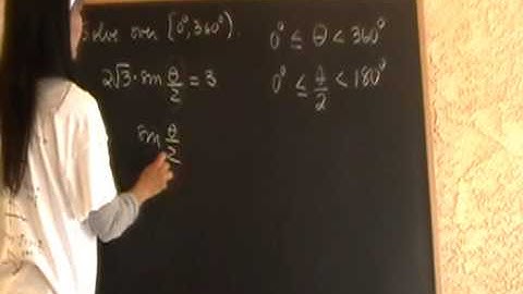 Solving Trig Equations Part 2