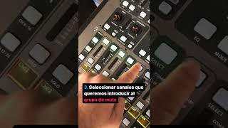 Mute Group en Behringer X32 #audio #studio #audiomixer #digital #tutorial #digitalmixer #mute #music