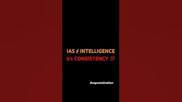 "IAS Success = Consistency 💯 | UPSC Motivation | Study Hard No Matter What | #Shorts"