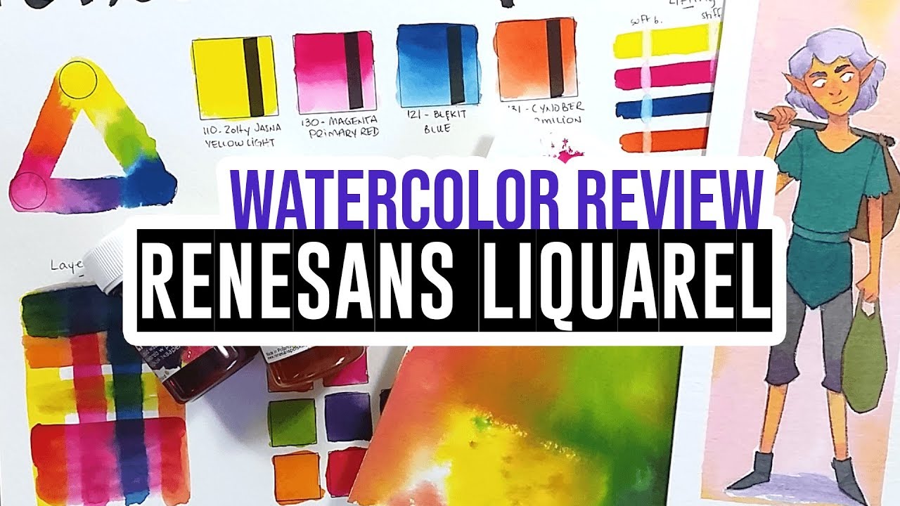 Review & demo - Liquarel liquid watercolors by Renesans! 🎨🇵🇱