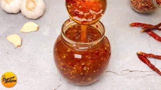 10 minutes Sweet Chilli Sauce Recipe with Cheap Ingredients but perfect taste! Garlic Chilli Sauce.
