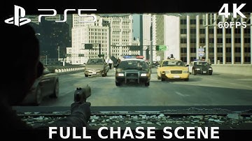 Full Chase Scene Playthrough | Insane Ultra Realistic Graphics | The Matrix Awakens | PS5 4K 60FPS