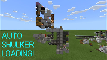 Minecraft 1.16 Bedrock Tutorial: Automatic Shulker Box Loading from Storage!