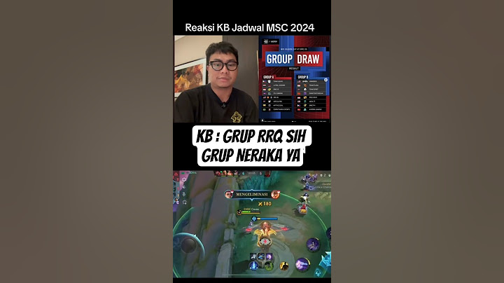 Reaksi Prof KB liat Jadwal MSC 2025 #mlbballstar #mlbbcreator #mobilelegends #msc2025 #kb