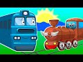Мультики Про Машинки и Поезда - Машинки Биби - Развивающие Мультфильмы Для Детей