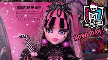 Howliday Draculaura Monster High Winter Edition Doll Review!!