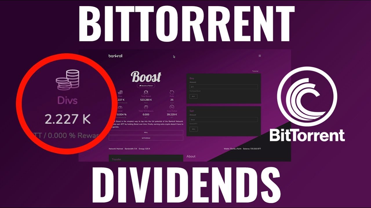 How to Stake BTT and Get Dividends - Bankroll Boost BitTorrent Tokens