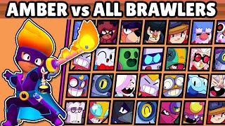 AMBER vs TODOS LOS BRAWLERS | 1vs1 | AMBER DE LA VEGA | LEGENDARIO vs TODOS | BRAWL STARS