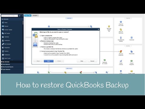 QuickBooks बैकअप को कैसे पुनर्स्थापित करें