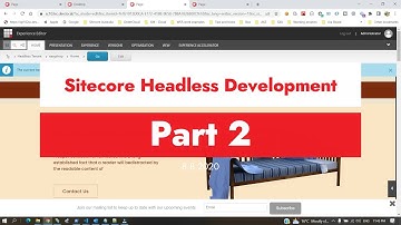 Sitecore headless development - Part 2