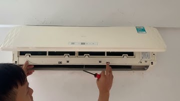 Cách mở nắp máy lạnh Midea