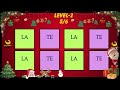 EASY Say The Word On Beat Challenge 66 | EASY MEDIUM HARD | Fast Rhythm Test | CHRISTMAS CHALLENGE