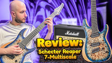 Schecter Reaper 7-Multi Scale Satin Sky Burst Tone Review