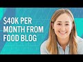 How sarah bond grew her food blog to 1m visitors and 3040k per month