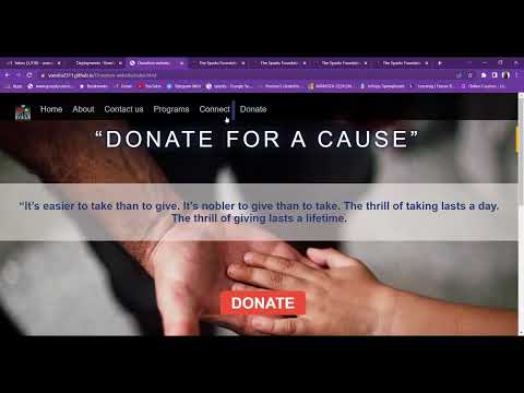 Donation website- The Sparks foundation - PAYMENT GATEWAY INTEGRATION