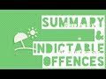 Summary & Indictable Offences - Legal Studies Terms