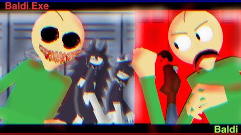 Baldi (Baldi’s Basics) Vs Baldi.exe (Horror Mod) || Sticknodes Short Fight Animation 